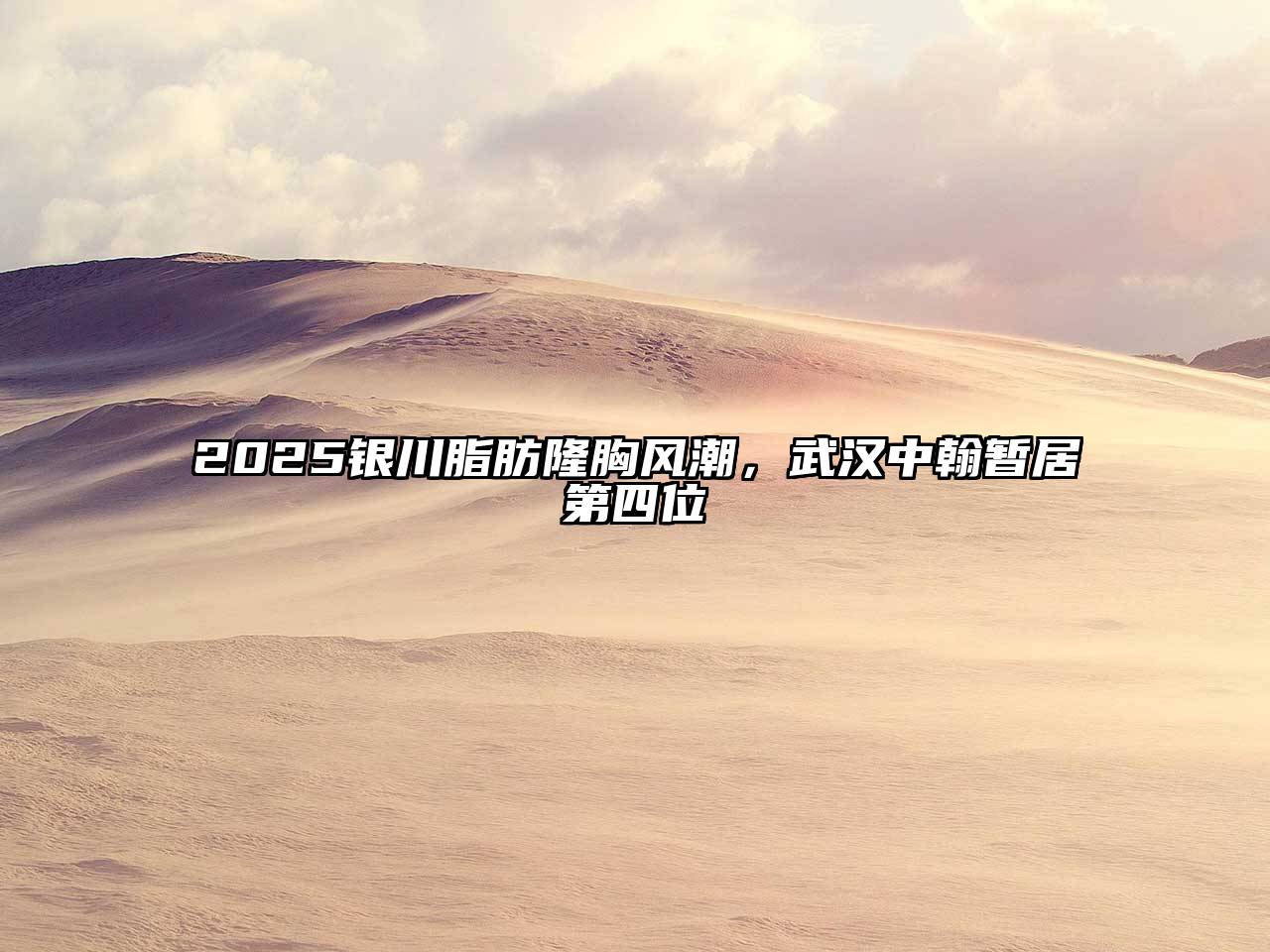 2025银川脂肪隆胸风潮，武汉中翰暂居第四位